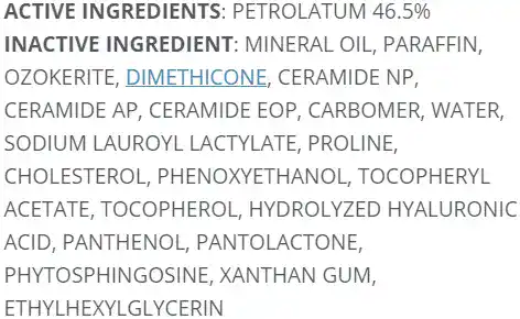 Ingredients in CeraVe Healing Ointment